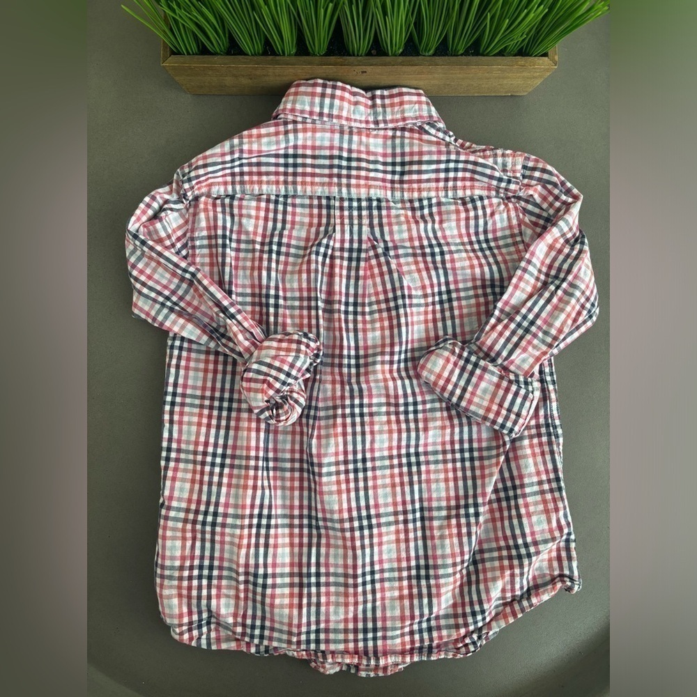 Johnnie- O Boys Plaid Button Down Size 4 - Picture 2 of 6